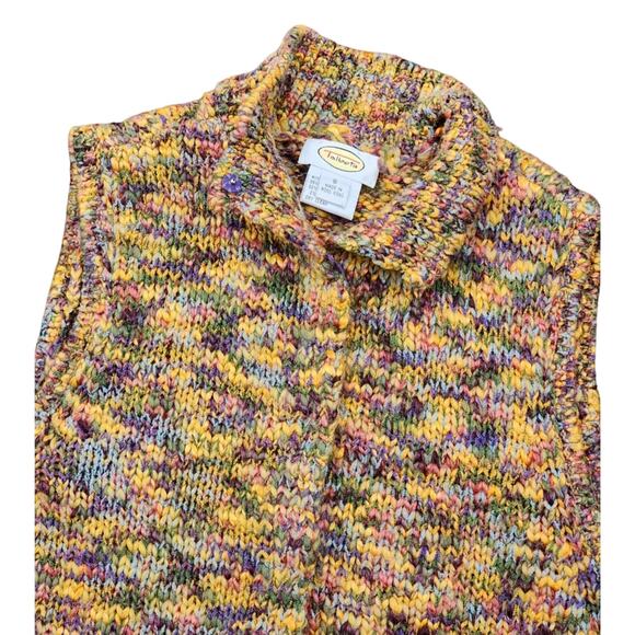 Talbots Womens Sweater Knit Sleeveless Vest Small Vintage Made in Hong Kong - Picture 1 of 7
